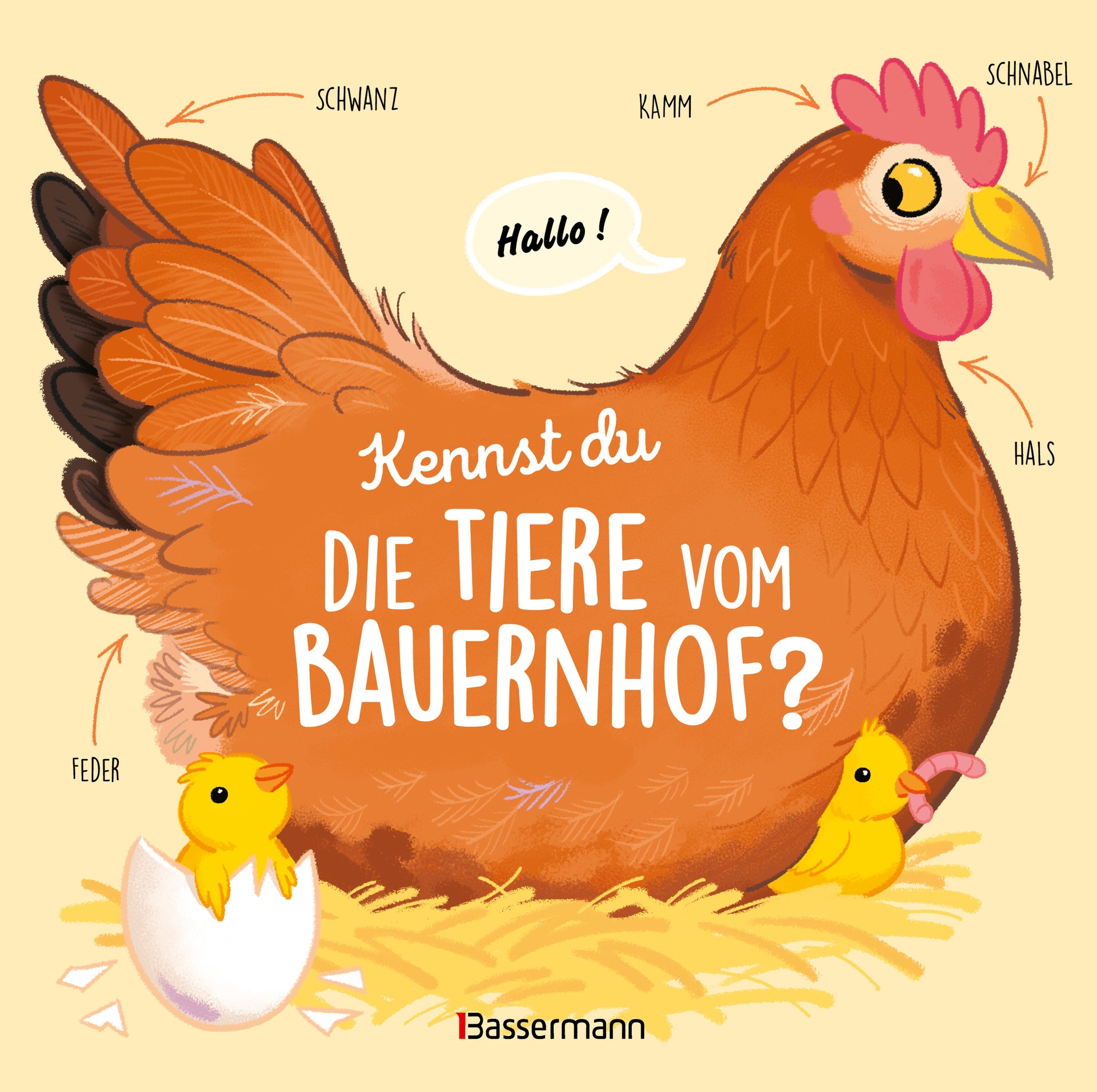 von Olivier Le Gall: Kennst du die Tiere vom Bauernhof? - Sachbilderbuch für Kinder ab 3 Jahren -   Pappbücher