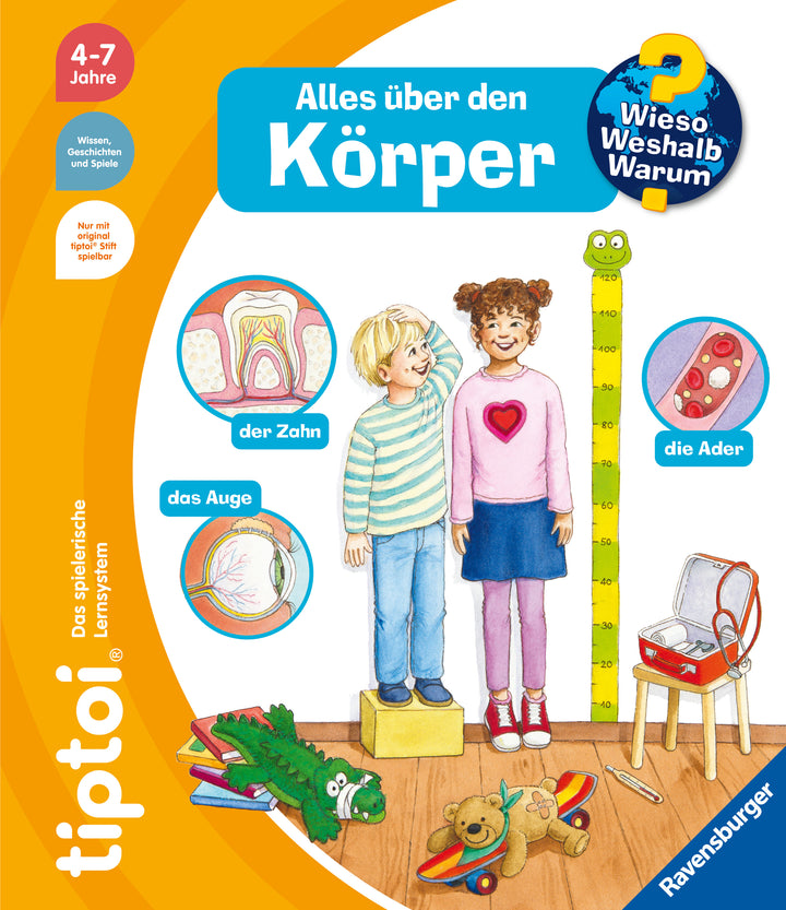 Tober, Heike: tiptoi® Wieso? Weshalb? Warum? - Alles über den Körper -   Pappbücher