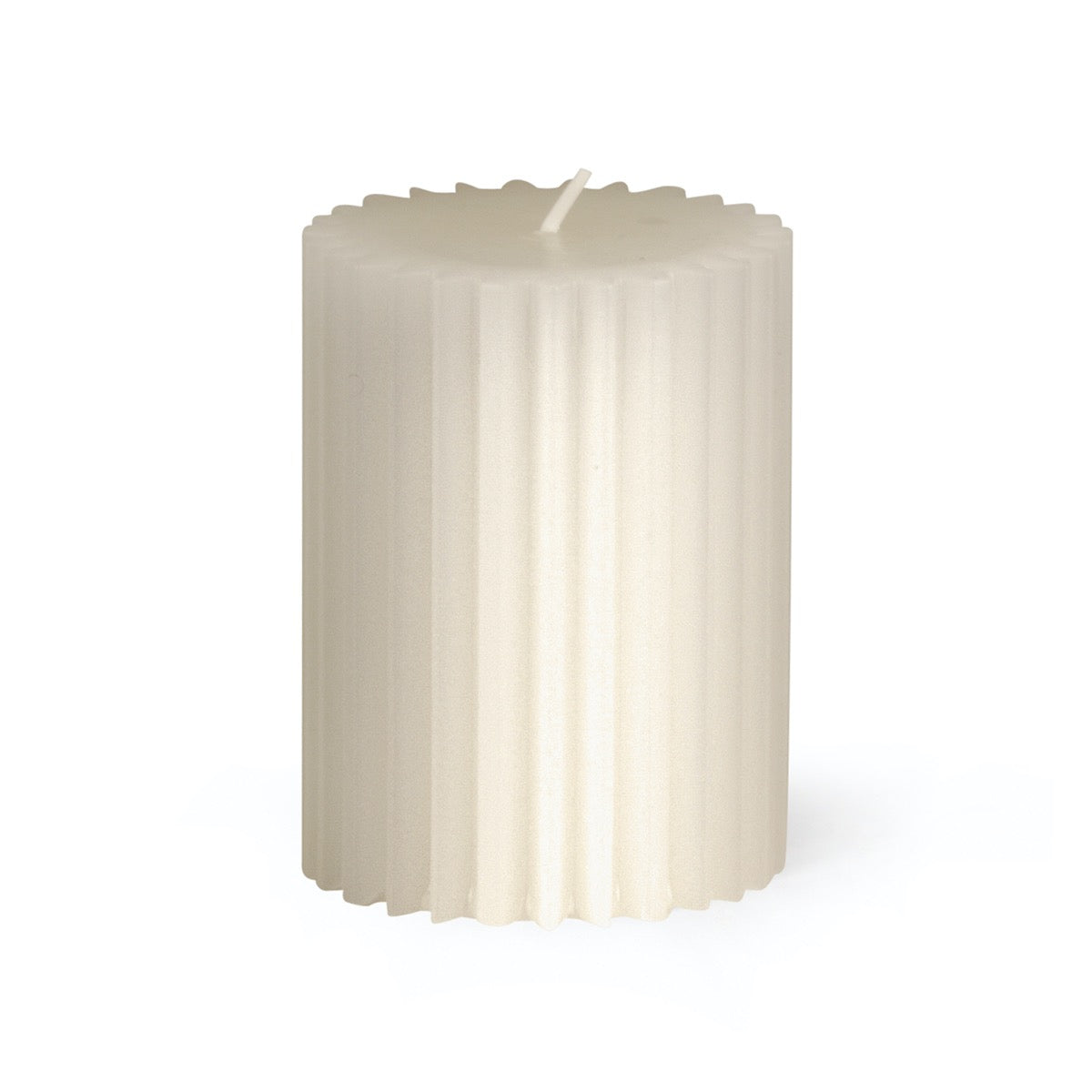 Gerillte Zylinderkerzen mit 10% Bienenwachs 100/80mm