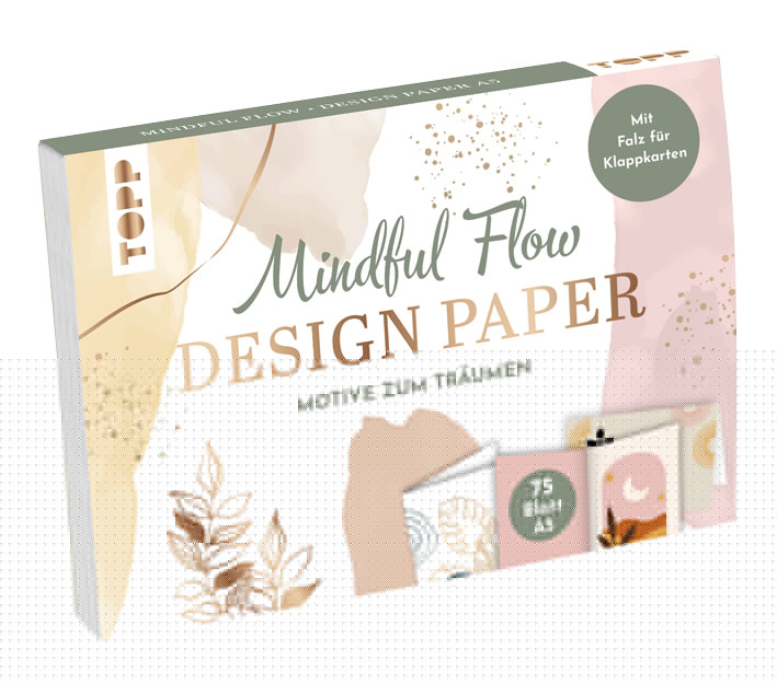 von Ludmila Blum: Design Paper Mindful Flow A5 -  Freizeit & Hobby 