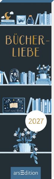 illustriert von Dan Lin: Lesezeichenkalender Bücherliebe 2027 -