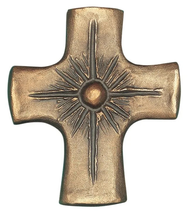 Bronzekreuz Kommunion "Perle"