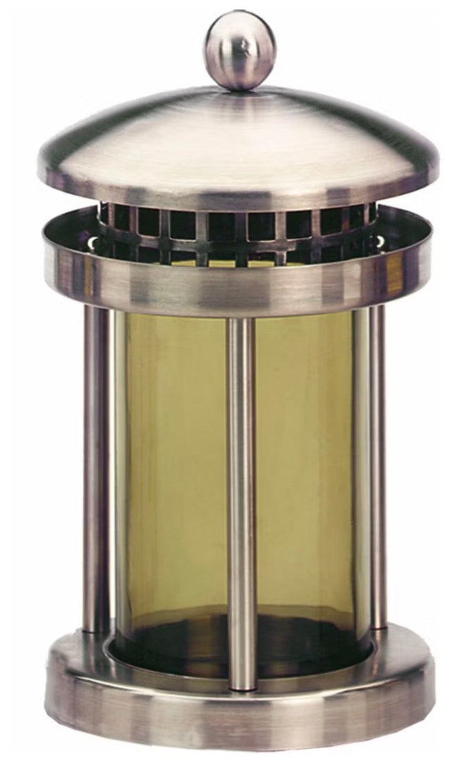Grablampe Edelstahl rund - Höhe 22cm