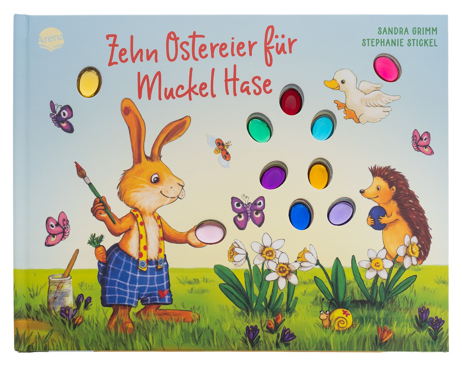 von Sandra Grimm, illustriert von Stephanie Stickel: Zehn Ostereier für Muckel Hase -   Pappbücher