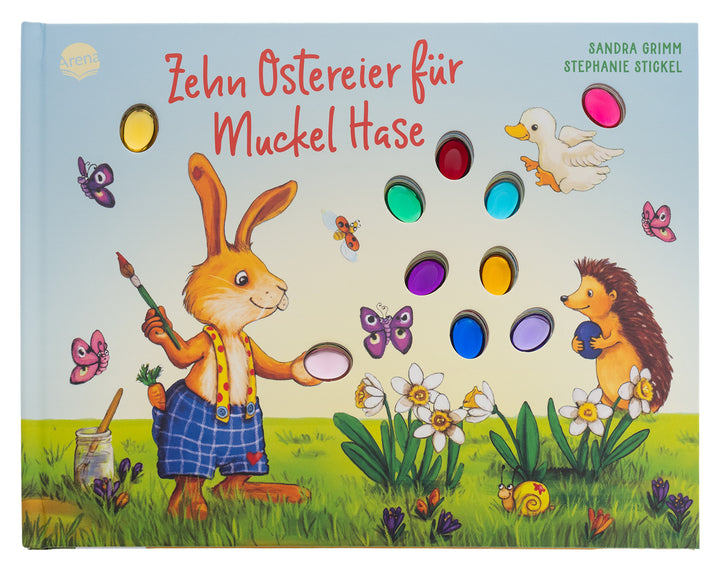 von Sandra Grimm, illustriert von Stephanie Stickel: Zehn Ostereier für Muckel Hase -   Pappbücher