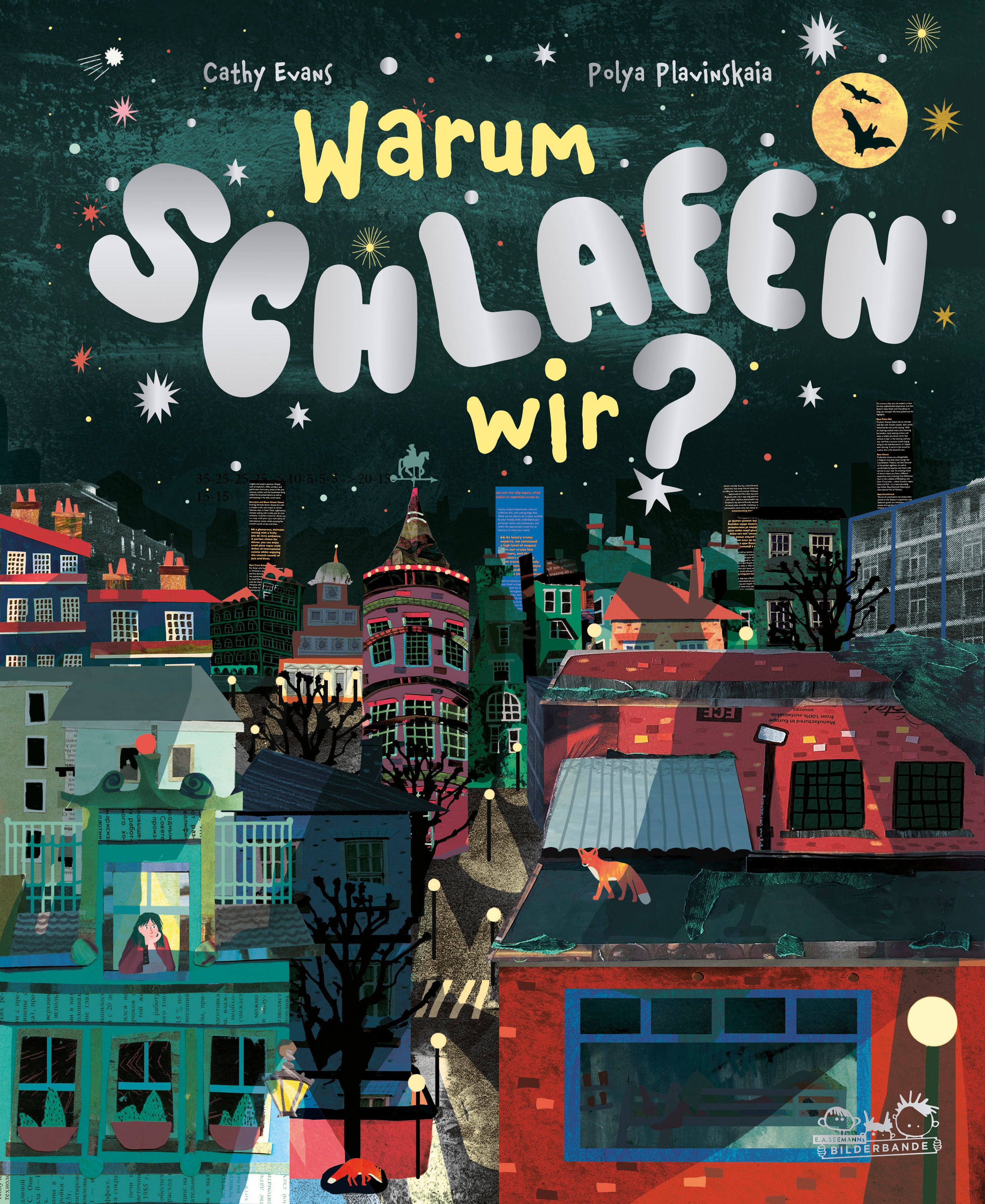 von Cathy Evans, illustriert von Polya Plavinskaia, übersetzt von Stefanie Brägelmann: Warum schlafen wir?