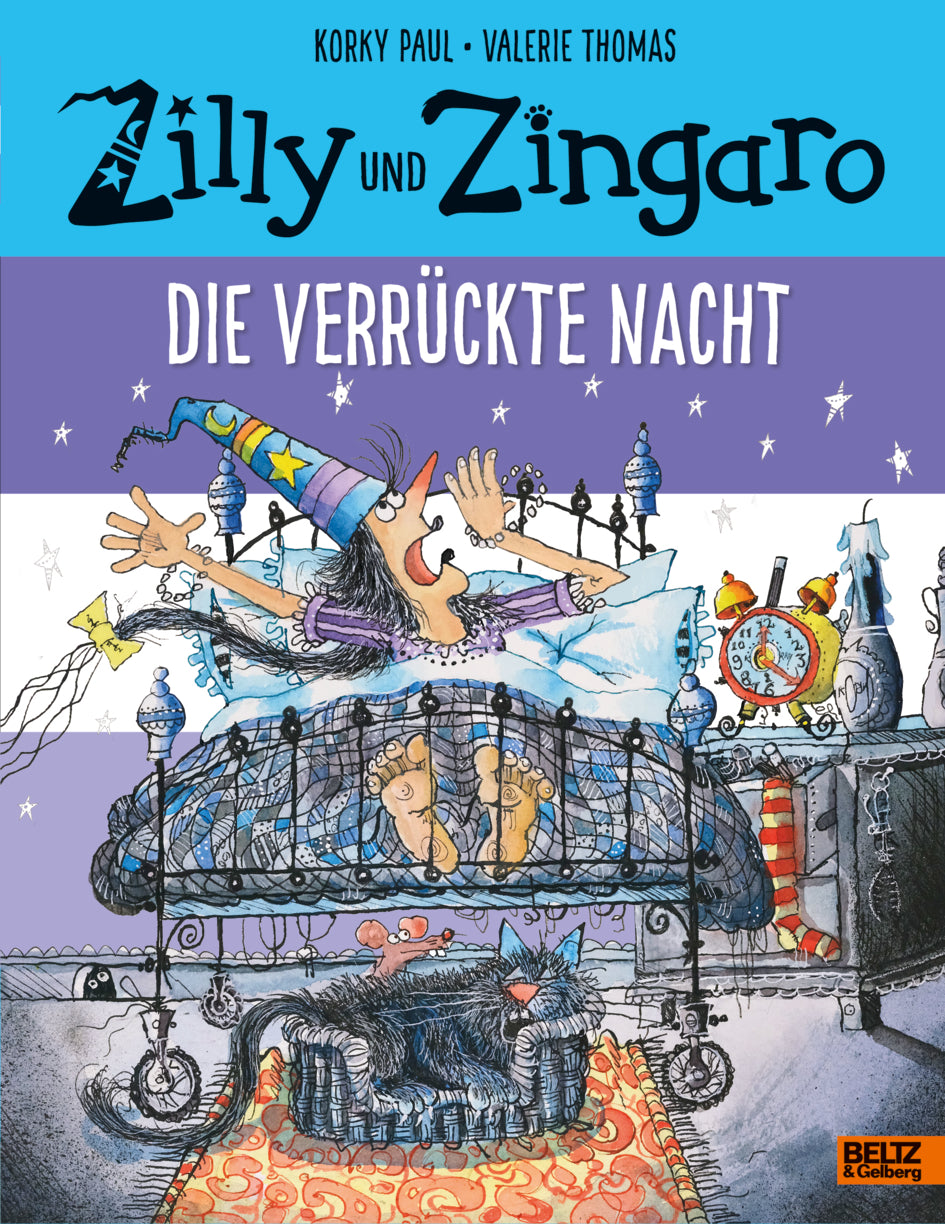 von Korky Paul, Valerie Thomas, übersetzt von Ulli Günther, Herbert Günther: Zilly und Zingaro. Die verrückte Nacht -   Bilderbücher - Geschichten für alle Kinder