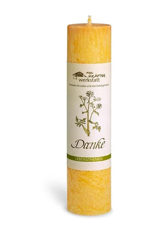 Allgäuer Heilkräuter-Kerze "Danke"