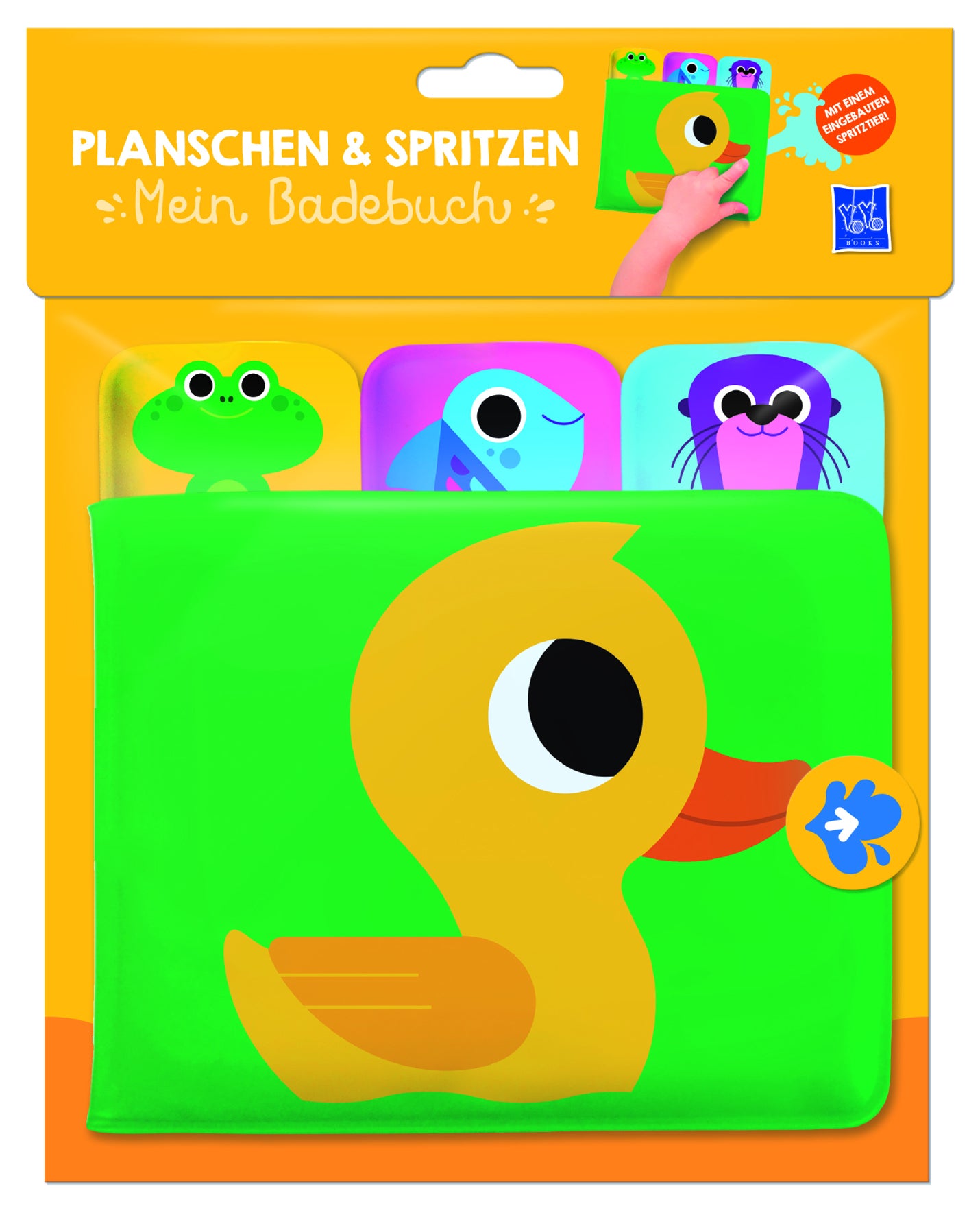 Planschen & Spritzen - Mein Badebuch (Ente) -   Pappbücher