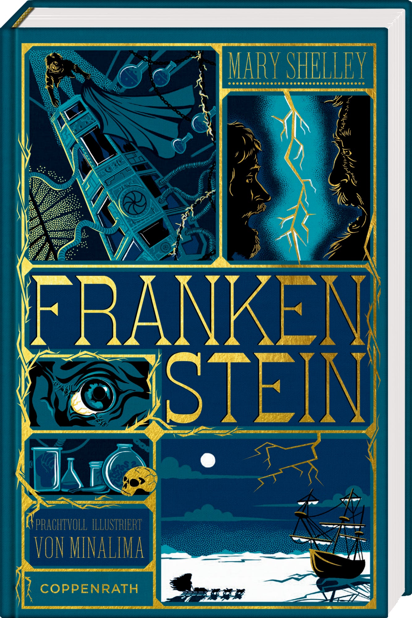 illustriert von MinaLima Design, übersetzt von Ana Maria Brock, von Mary Shelley: Frankenstein