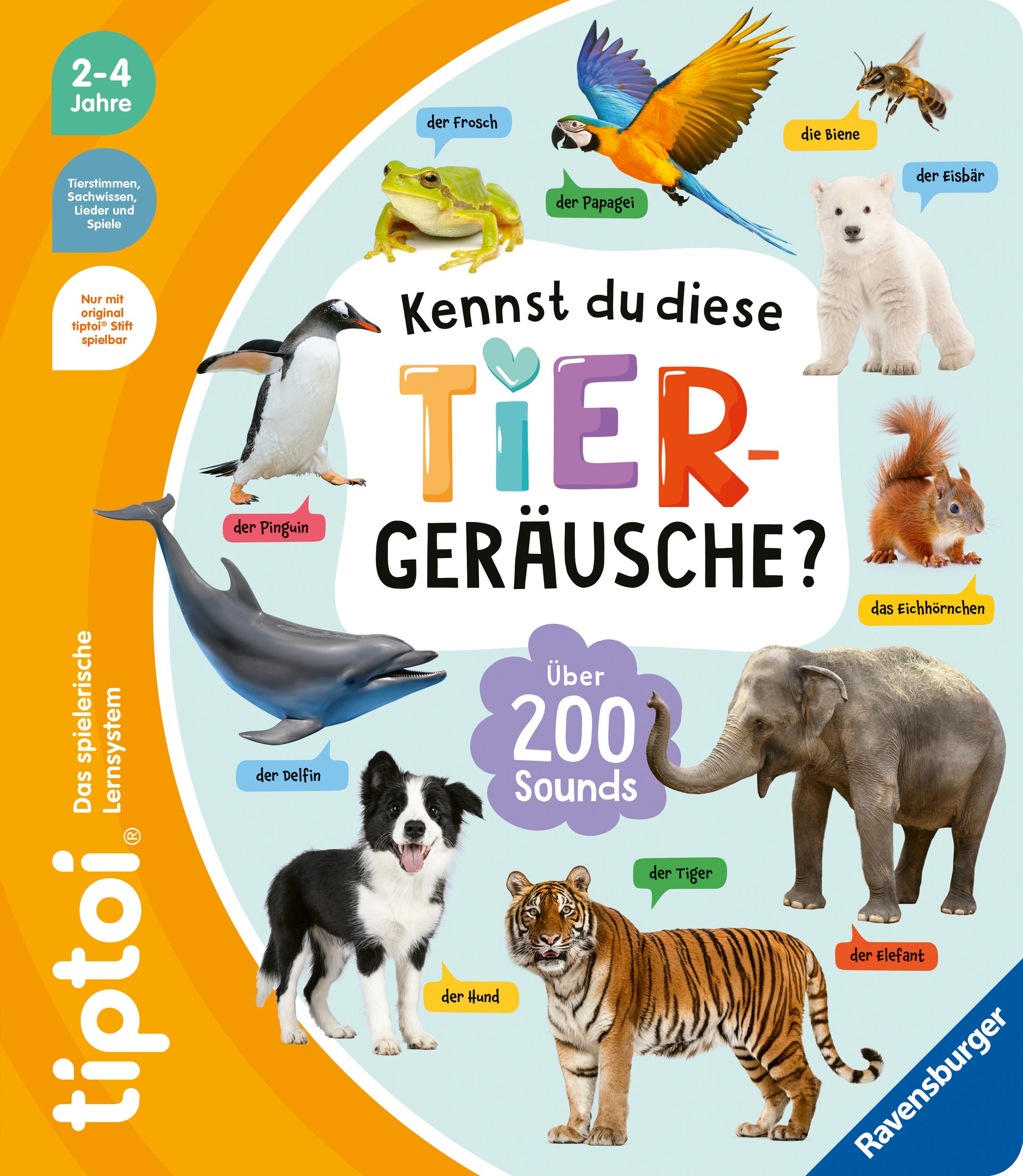 tiptoi® - Kennst du diese Tiergeräusche? -   Pappbücher