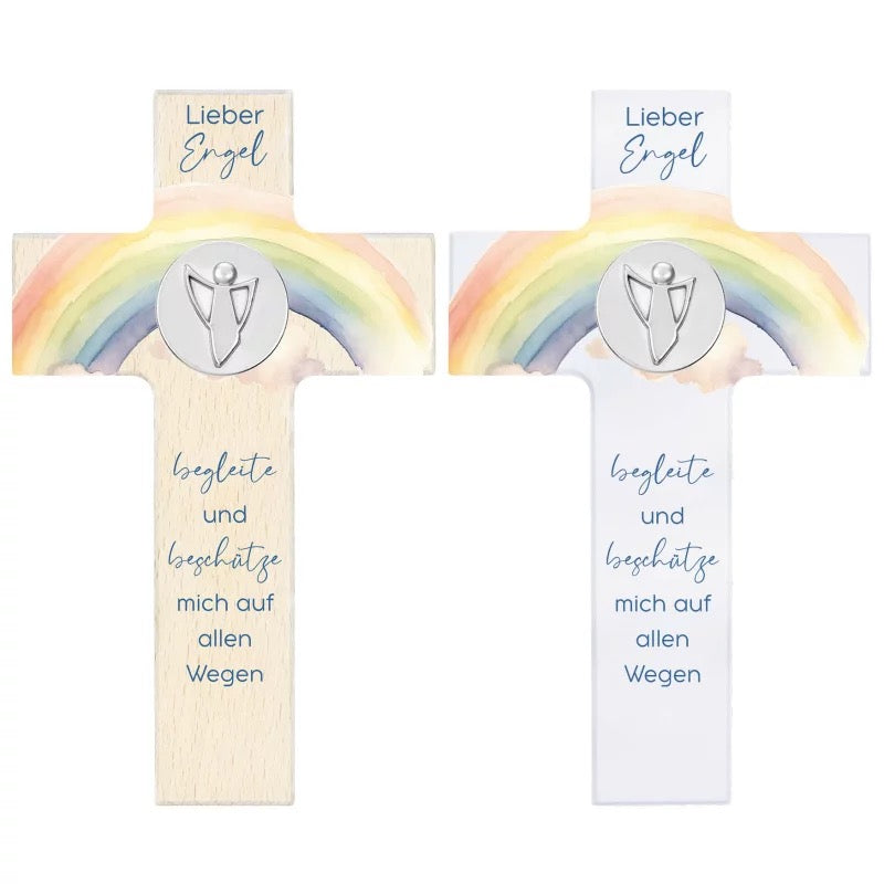 Kinderkreuz "Lieber Engel..." - Natur