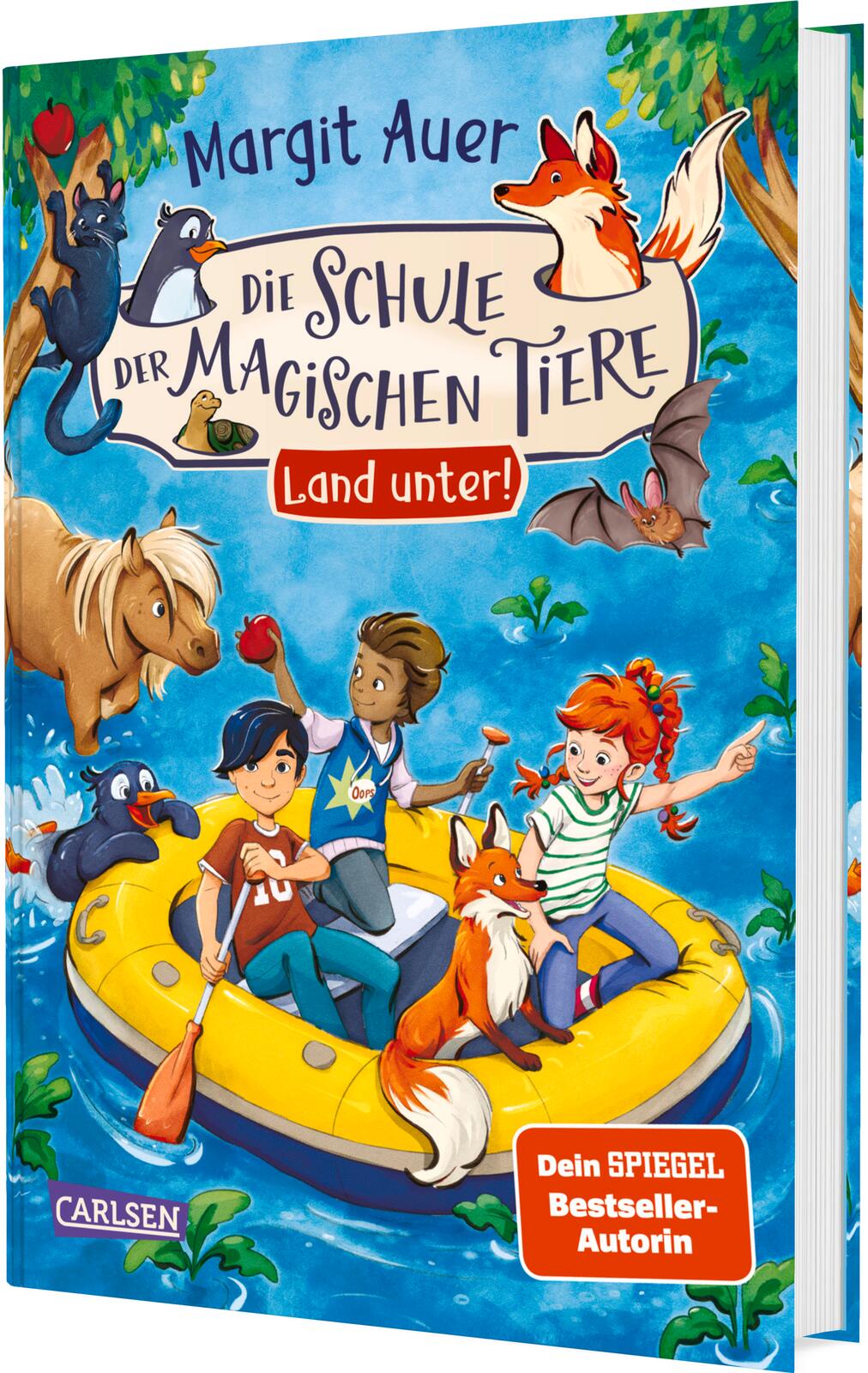 von Margit Auer, illustriert von Die Farbfüchse: Die Schule der magischen Tiere 16: Land unter!
