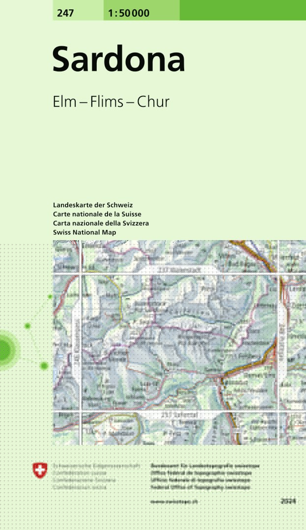 Sardona. 1:50'000 -Wanderkarten   