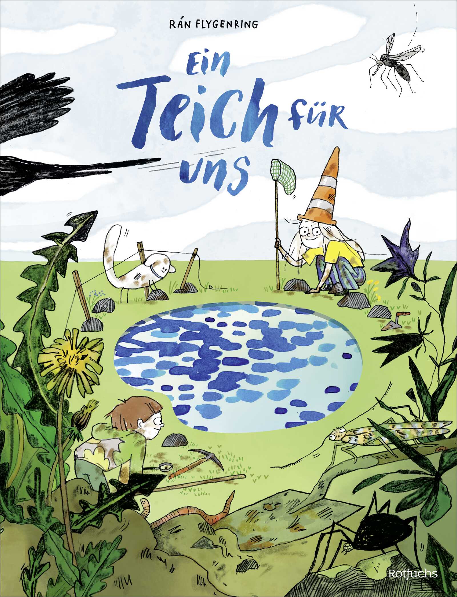 von Rán Flygenring, übersetzt von Anika Wolff, illustriert von Rán Flygenring: Ein Teich für uns -   Bilderbücher - Geschichten für alle Kinder