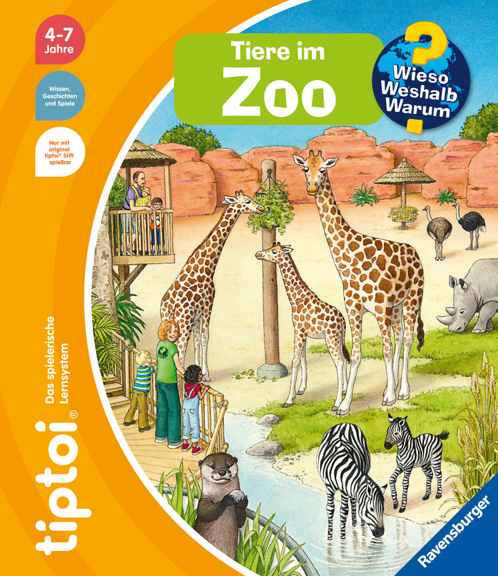 von Inka Friese, illustriert von Constanze Schargan: tiptoi® Wieso? Weshalb? Warum? - Tiere im Zoo -   Pappbücher