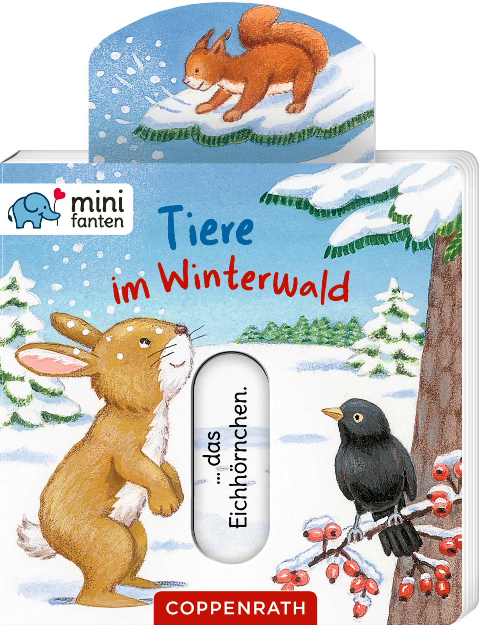 illustriert von Sybille Brauer: minifanten 43: Tiere im Winterwald -   Pappbücher