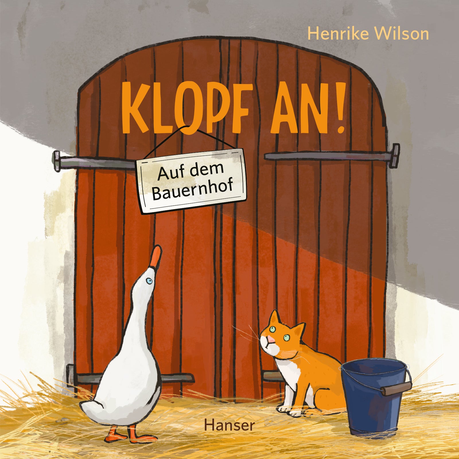 von Henrike Wilson: Klopf an! Auf dem Bauernhof -   Pappbücher