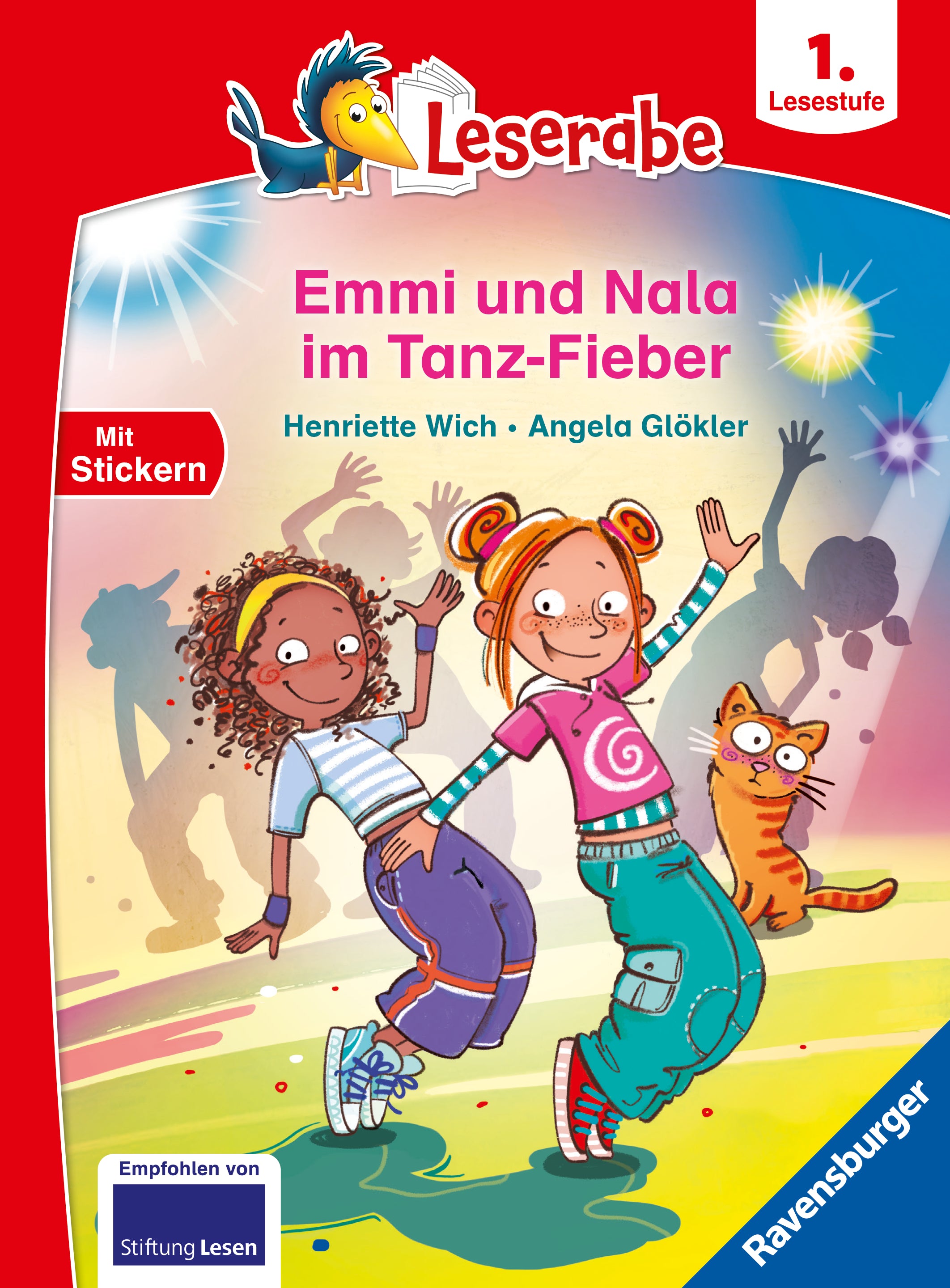 von Henriette Wich, illustriert von Angela Glökler: Leserabe 1. Lesestufe - Emmi und Nala im Tanz-Fieber