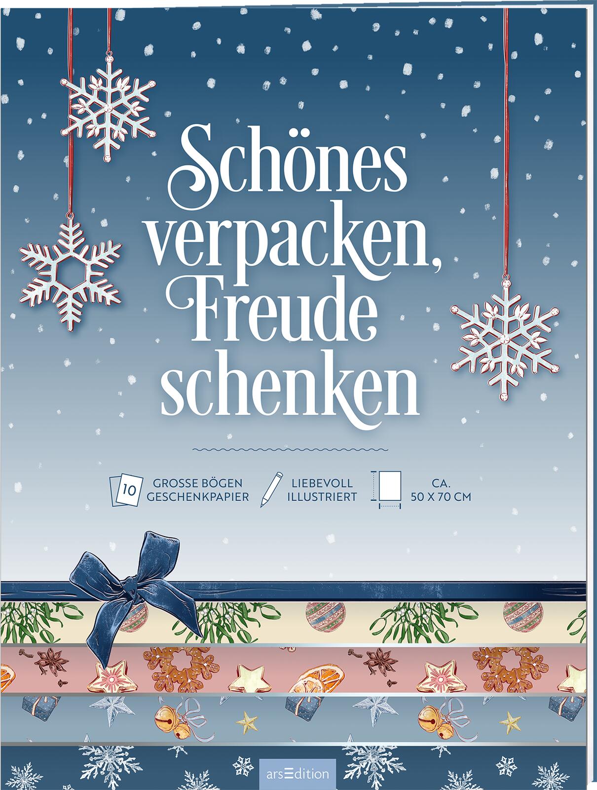 illustriert von Anna Frohmann: Geschenkpapier Zauberhafte Weihnachtszeit
