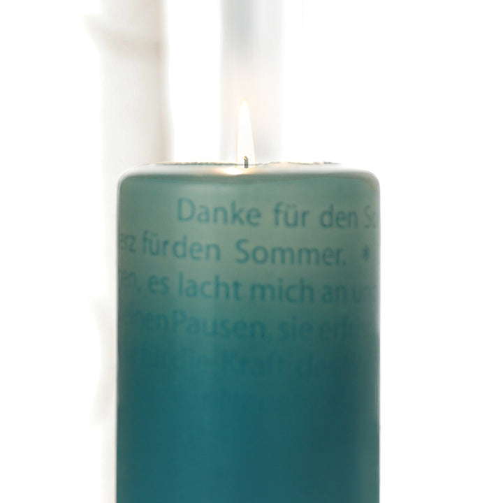 Wortlicht Kerze - Danke für - Danke für den Sonnenschein