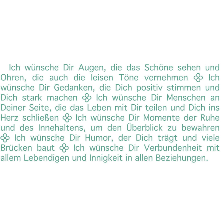Text zur Wortlicht Kerze "Ich wünsche dir" Leuchtende Gedanken