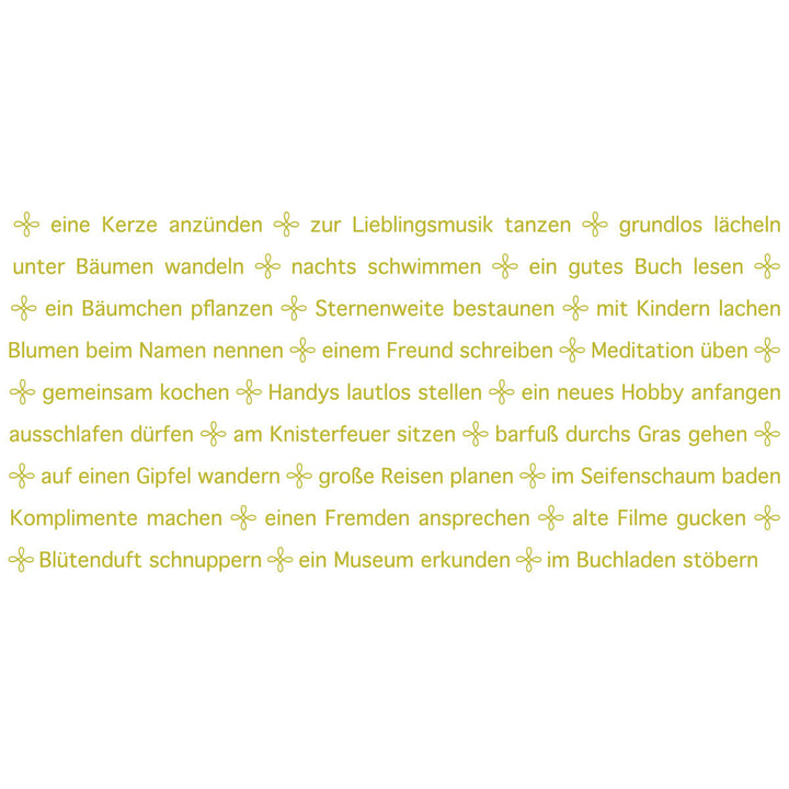 Der Text zur Wortlicht Kerze zum Thema "Wege zum Glück"