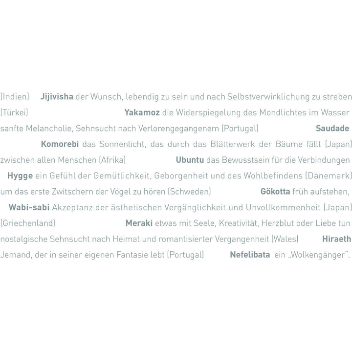 Der Text der Wortlicht Kerze - Schöne Wörter aus aller Welt - Geschenkkerze