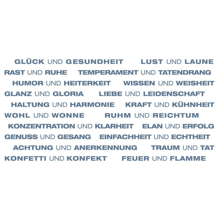 Der Text zur Wortlichtkerze 20 Paar Wünsche  unter anderem Glück und Gesundheit