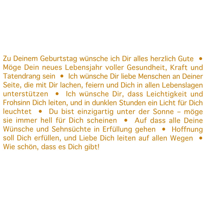 Der Text zur Wortlicht-Kerze Leuchtende Geburtstagswünsche Wünsche zum Geburtstag