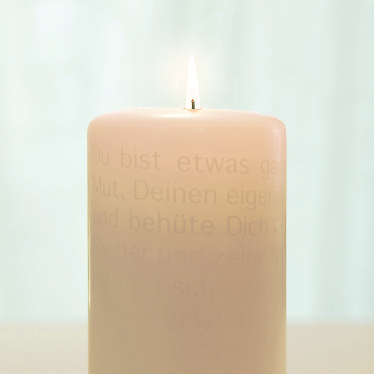 Brennende Wortlichtkerze Kommunion - Das ideale Geschenk zur Erstkommunion