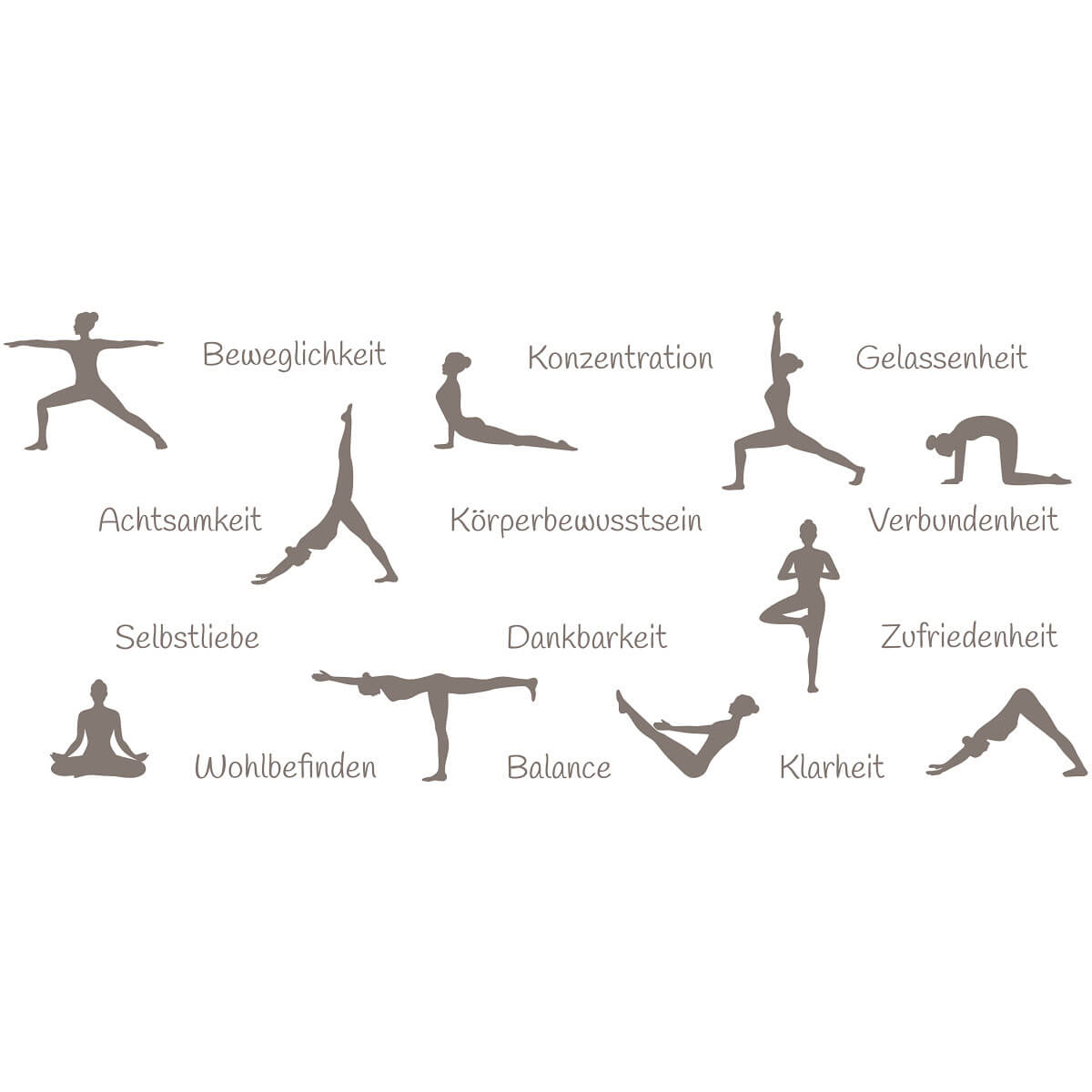 Motive der Wortlicht Kerze - Yoga