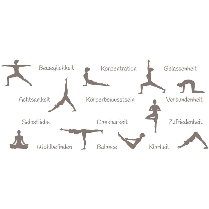 Motive der Wortlicht Kerze - Yoga