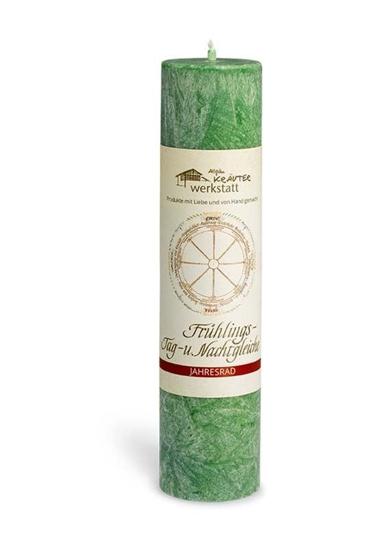 Allgäuer Heilkräuter-Kerze "Frühlings-Tagundnachtgleiche"