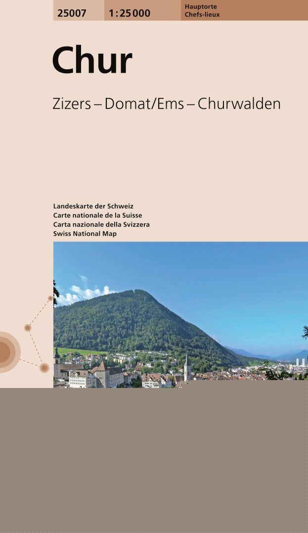 Chur Zizers - Domat/Ems - Churwalden -Wanderkarten   