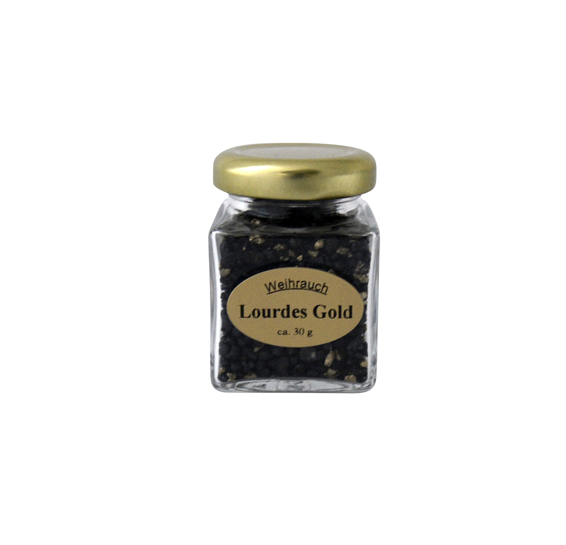 Weihrauchdüfte im Glas Lourdes Gold, 30 Gramm