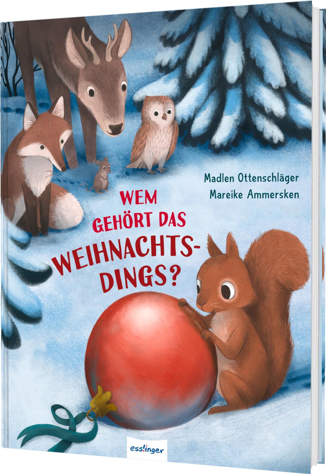 von Madlen Ottenschläger, illustriert von Mareike Ammersken: Wem gehört das Weihnachtsdings? -   Bilderbücher - Geschichten für alle Kinder