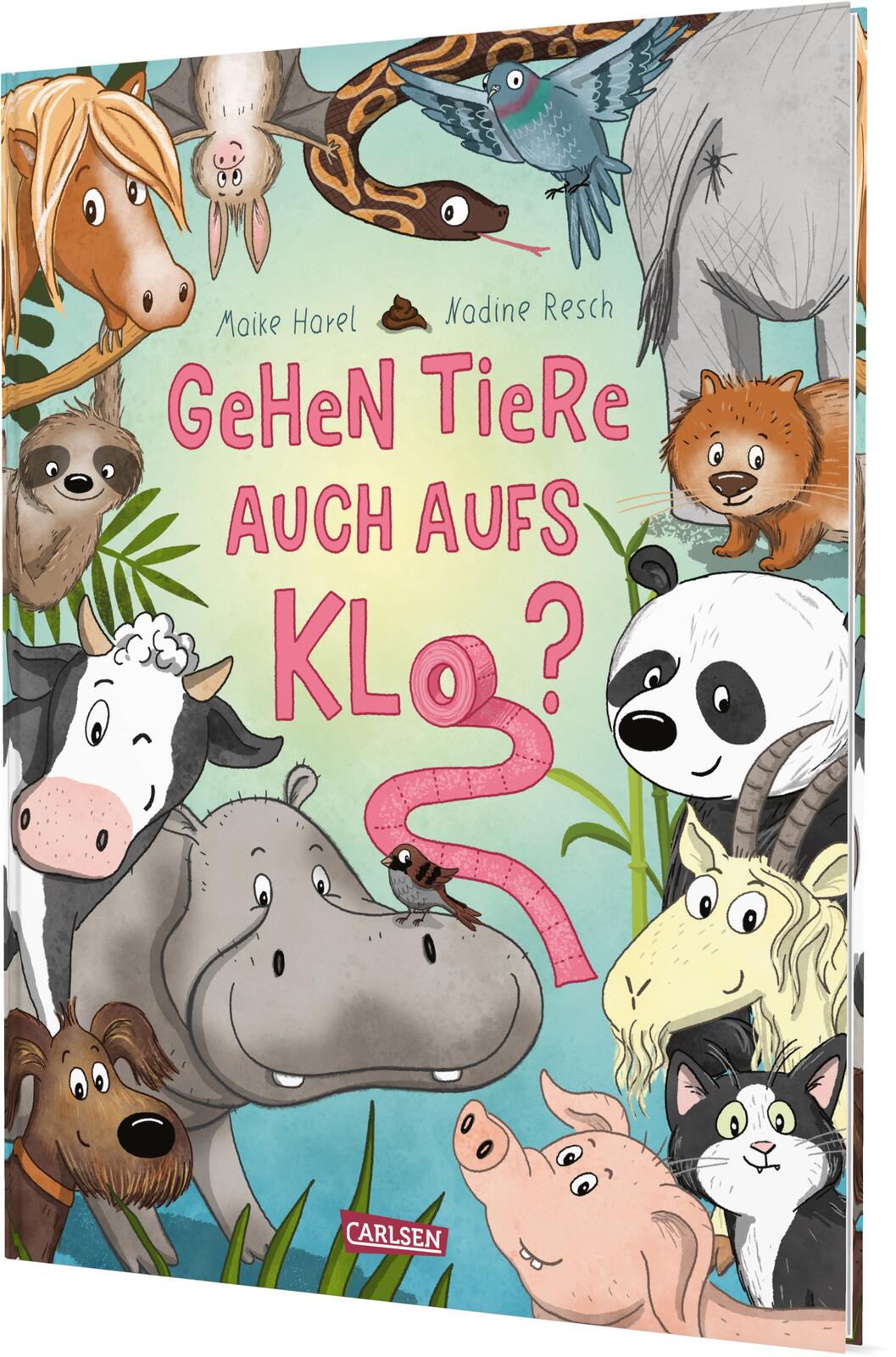von Maike Harel, illustriert von Nadine Resch: Gehen Tiere auch aufs Klo?