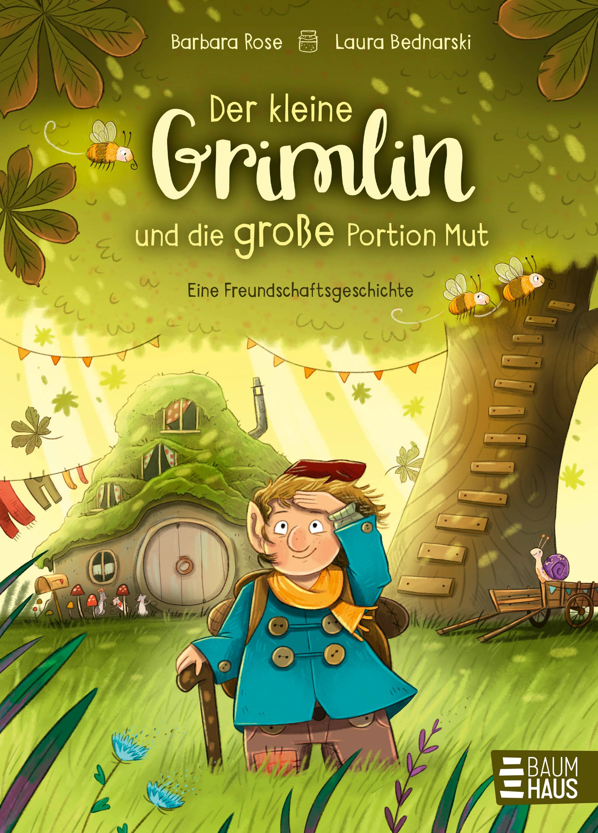 von Barbara Rose, illustriert von Laura Bednarski: Der kleine Grimlin und die große Portion Mut - Eine Freundschaftsgeschichte