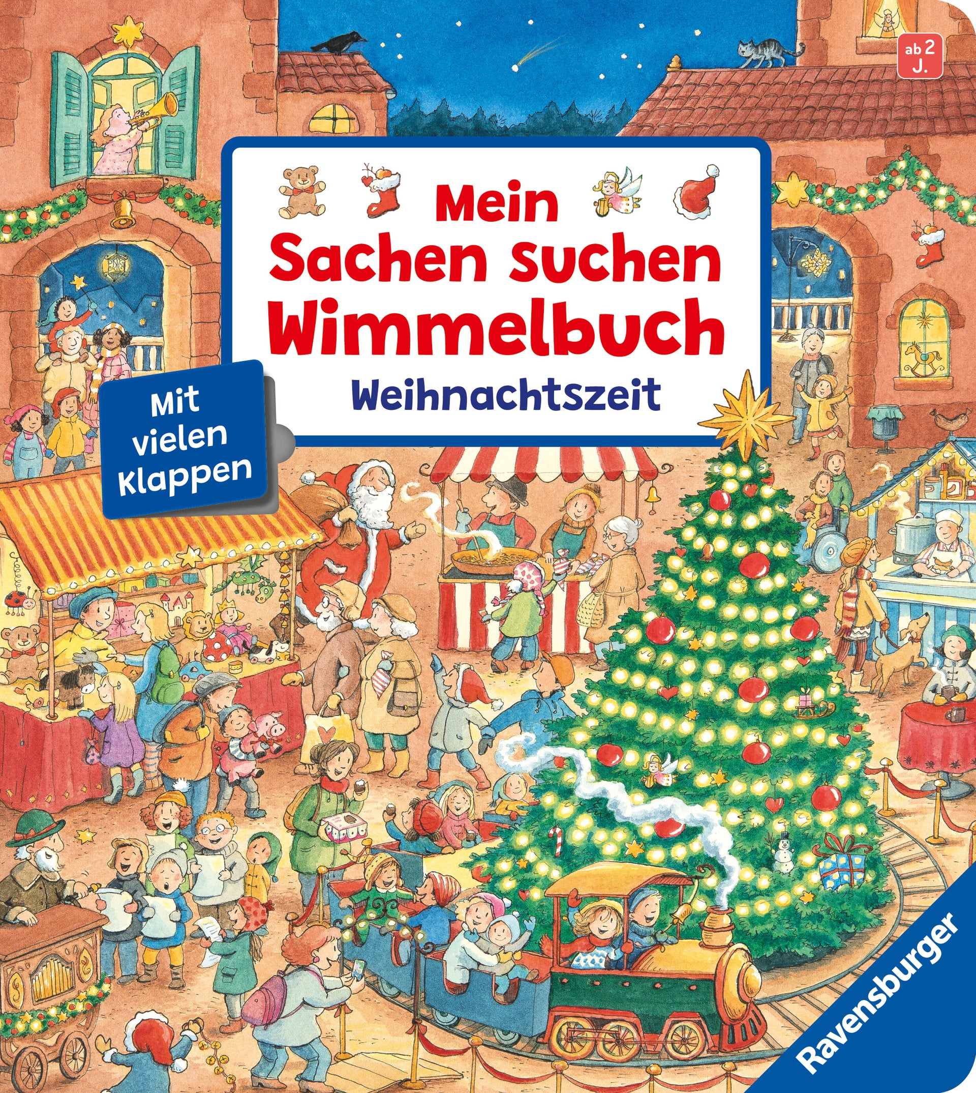 illustriert von Franziska Harvey, von Franziska Harvey: Mein Sachen suchen Wimmelbuch: Weihnachtszeit