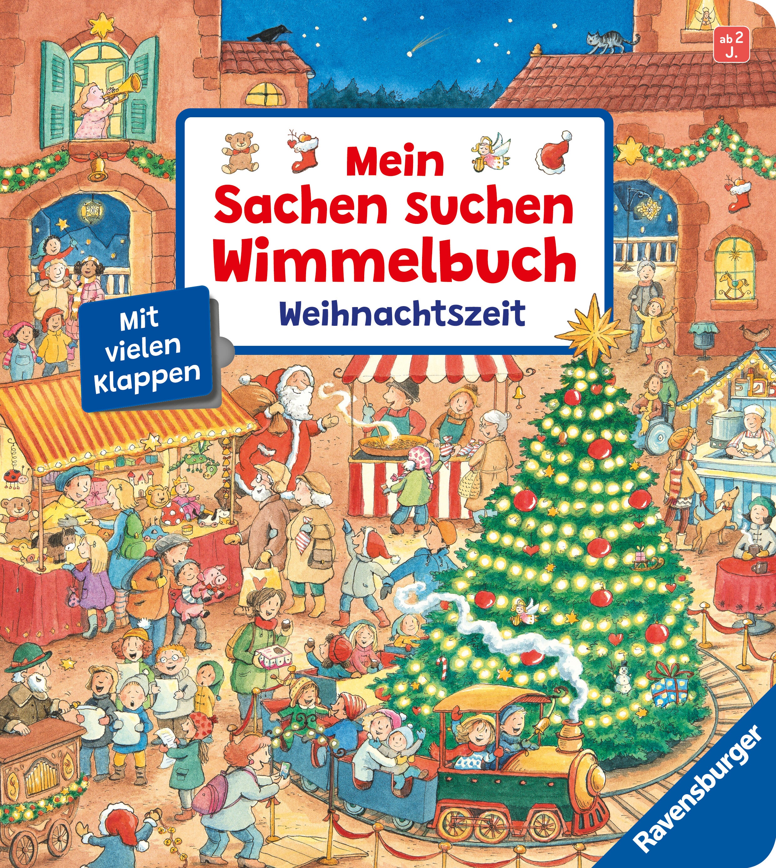 illustriert von Franziska Harvey, von Franziska Harvey: Mein Sachen suchen Wimmelbuch: Weihnachtszeit