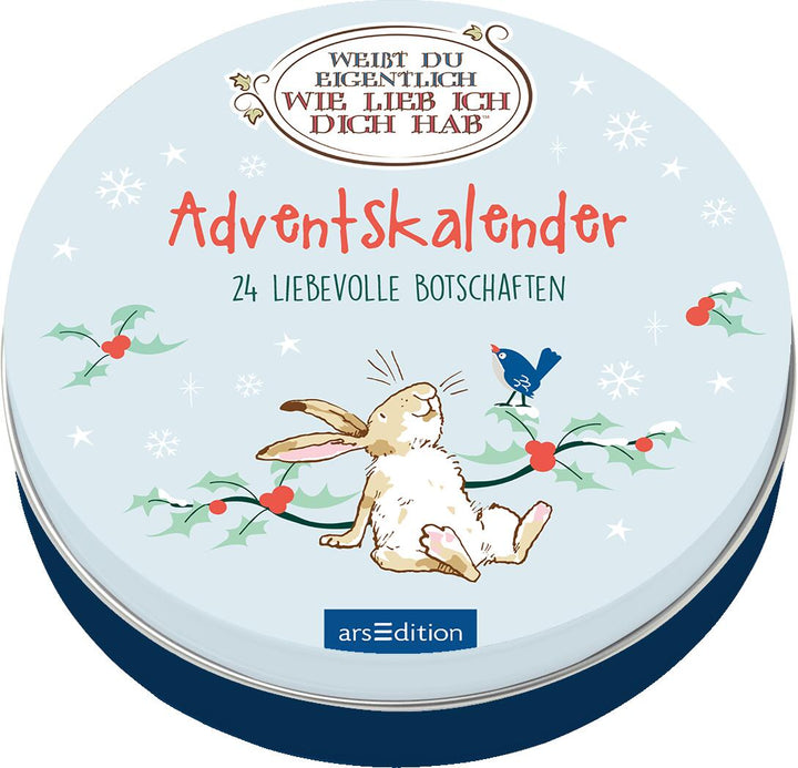 illustriert von Anita Jeram, Sam McBratney: Adventskalender in der Dose. Weißt du eigentlich, wie lieb ich dich hab? -