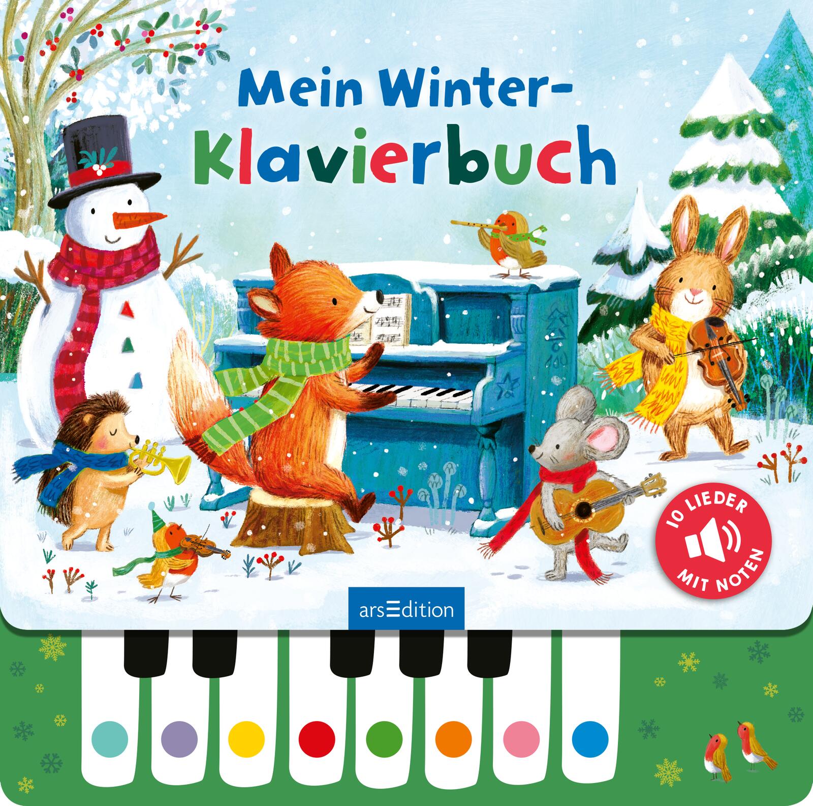 illustriert von Ag Jatkowska: Mein Winter-Klavierbuch
