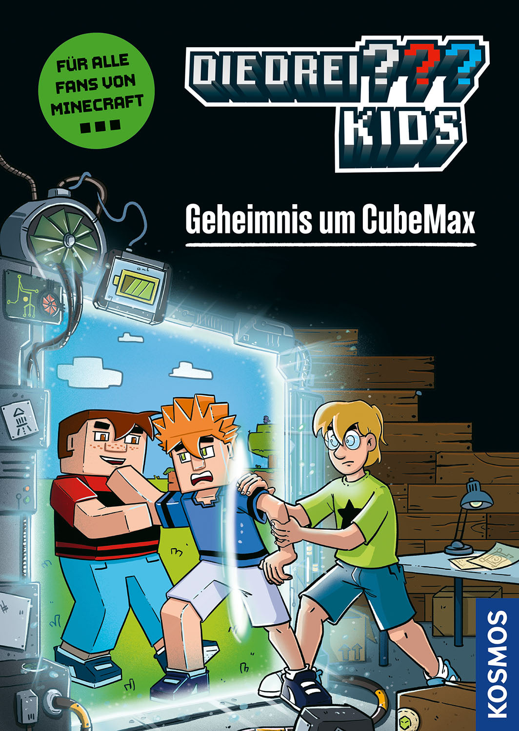 von Calle Claus, illustriert von Marco Armbruster: Die drei ??? Kids, Geheimnis um CubeMax -   Kinderbücher ab 8 Jahren