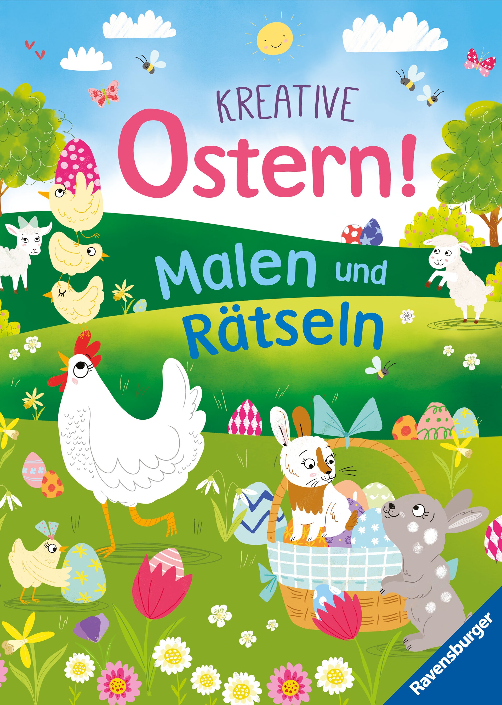 illustriert von Sam Loman: Kreative Ostern! Malen und Rätseln