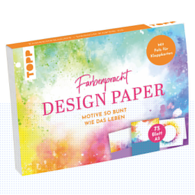 von Ludmila Blum: Design Paper Farbenpracht A5 -  Freizeit & Hobby 