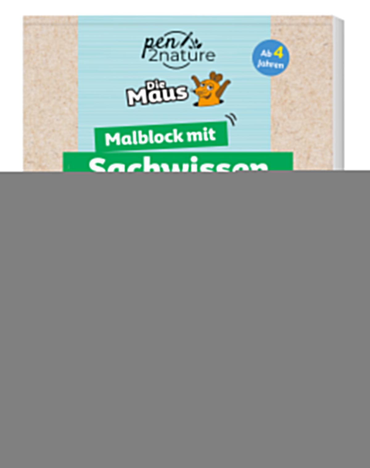 Die Maus - Malblock mit Sachwissen Natur & Tiere -   Hobby & Beschäftigung für Kinder