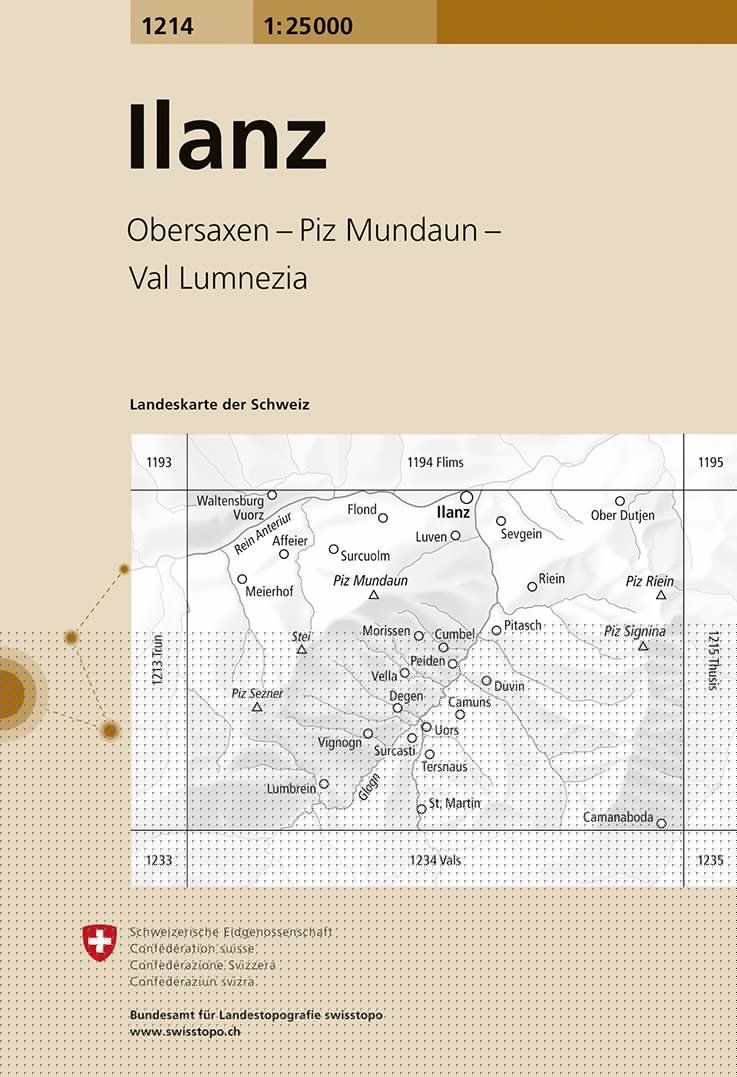 Elm. 1:25'000 -Wanderkarten   
