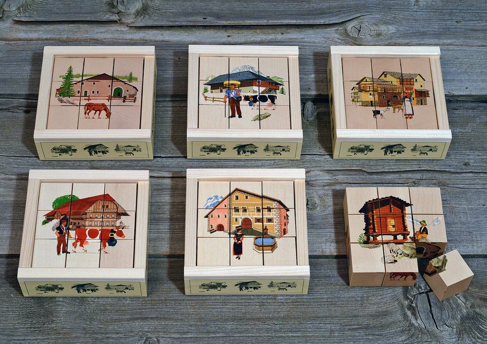 Klötzlipuzzle, Schweizerhäuser