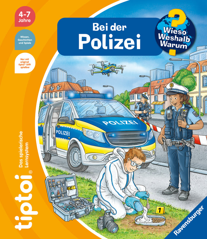 von Heike Tober, illustriert von Stefan Lohr: tiptoi® Wieso? Weshalb? Warum? - Bei der Polizei -   Pappbücher